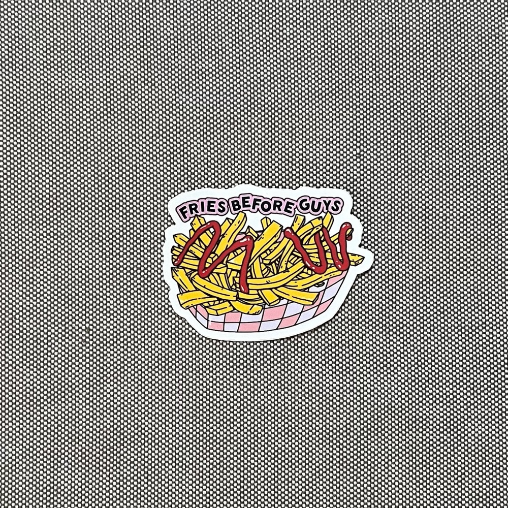 Sticker “Fries Before Guys”